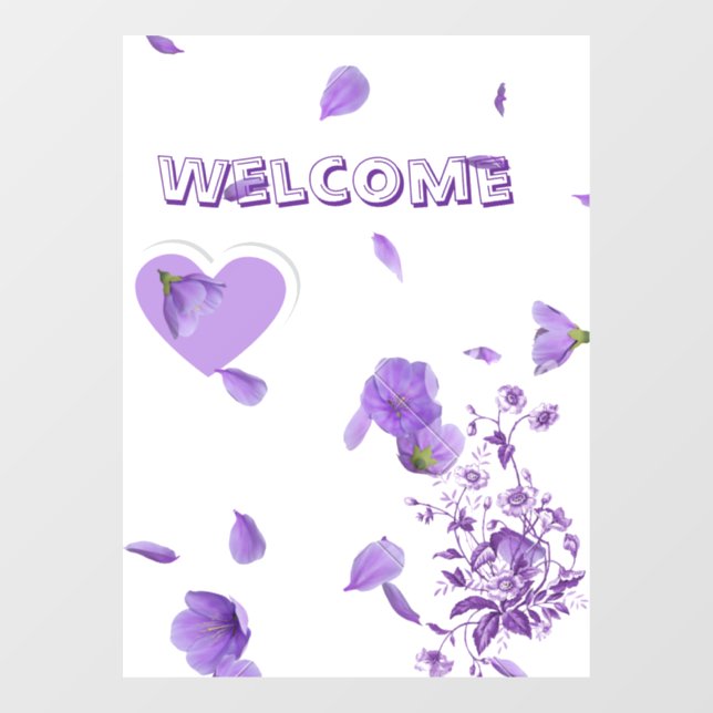 Elegant Purple Floral Moon Wedding Unity Candle Se (Sheet)