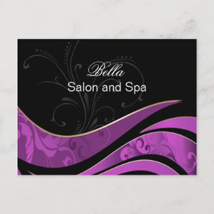 elegant purple flourishbusiness ThankYou Cards