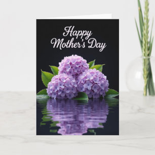 Elegant Purple Flower Mothers Card