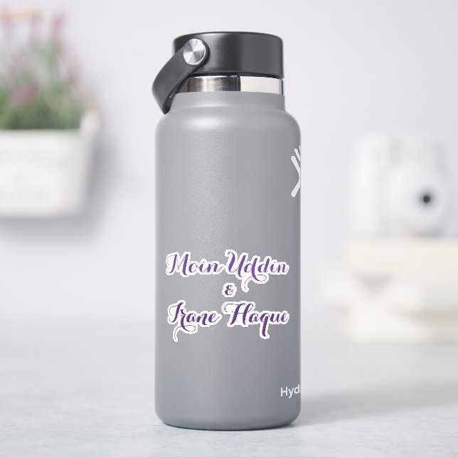 Elegant purple flower Wedding (HydroFlask)