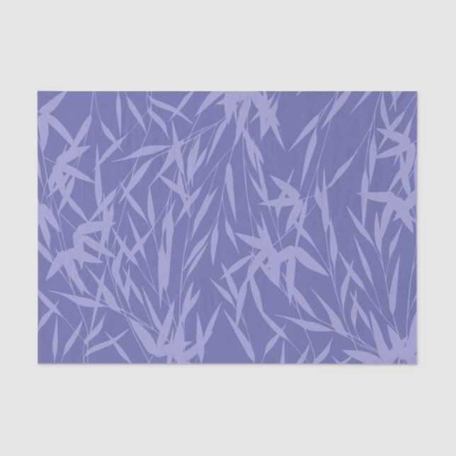 Elegant Purple Foliage Leaves  Tissue Paper (Front)
