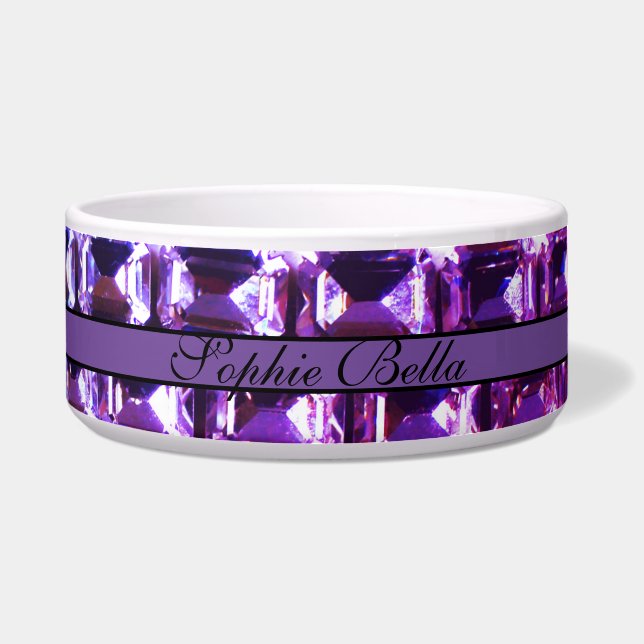 Elegant purple gemstones diamonds (Front)