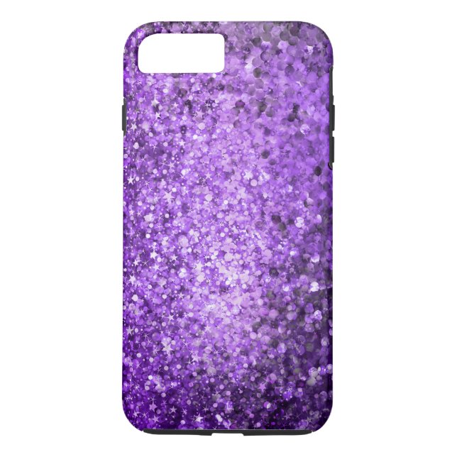 Elegant Purple Glitter & Sparkles Case-Mate iPhone Case (Back)