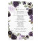 Elegant Purple Gold Green Floral Wedding Programs
