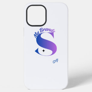 Elegant Purple Gradient Letter S Monogram Phone Ca iPhone 12 Pro Max Case