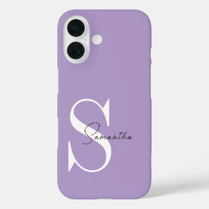 Elegant Purple iPhone Case with Personalized
