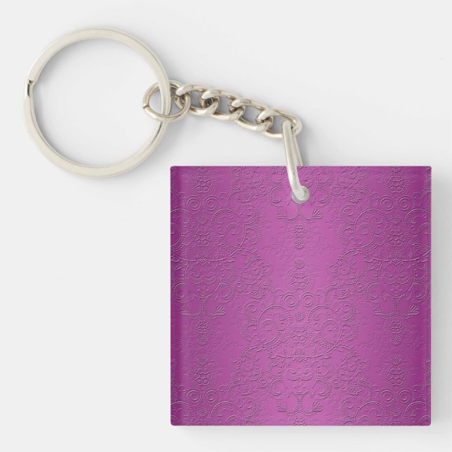 Elegant Purple Key Ring (Front)