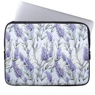 Elegant Purple Lavender Laptop Sleeve