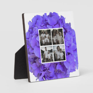 Elegant purple lavender lilac floral hydrangeas  plaque