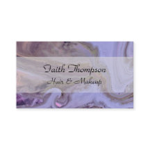 Elegant Purple Marble Hair Stylist