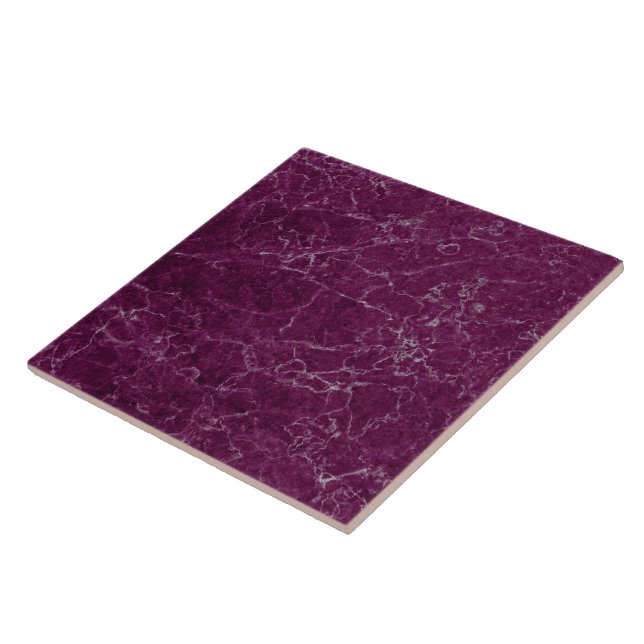 Elegant Purple Marble Stone Texture Ceramic Tile (Side)