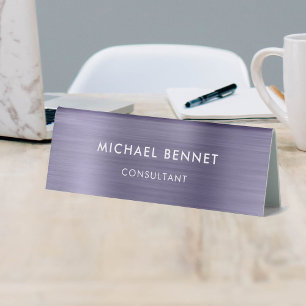 Elegant Purple Metallic Professional Business