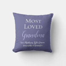 Elegant Purple Most Loved Grandma Personalised