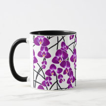 Elegant Purple Orchid Infusion Mug