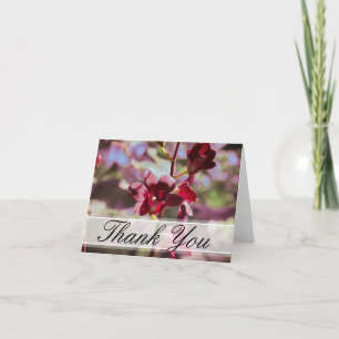 Elegant Purple Orchids Thank You Card