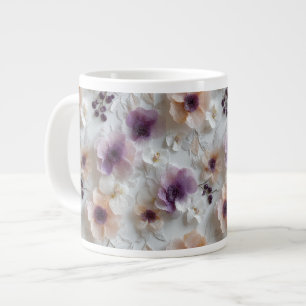 Elegant Purple Peony Blossom Floral Specialty Mug