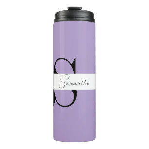 Elegant Purple Personalized Thermal Tumbler