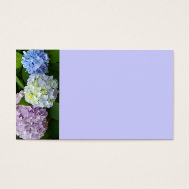 Elegant purple pink blue floral Hydrangeas (Front)