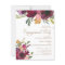 Elegant Purple Pink Gold Floral Script Engagement
