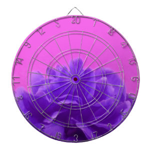 Elegant Purple Raspberry Floral Dartboard