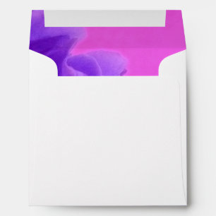 Elegant Purple Raspberry Floral Envelope