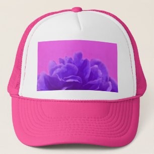 Elegant Purple Raspberry Floral Trucker Hat
