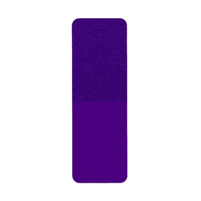 Elegant Purple Return Address Label – Customisable (Front)