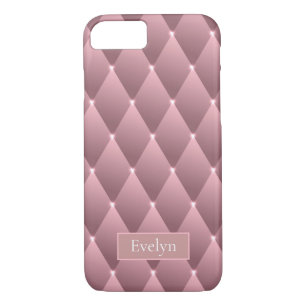 Elegant Purple Rhombus Name iPhone 8/7 Case