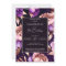 Elegant purple rose gold floral birthday template