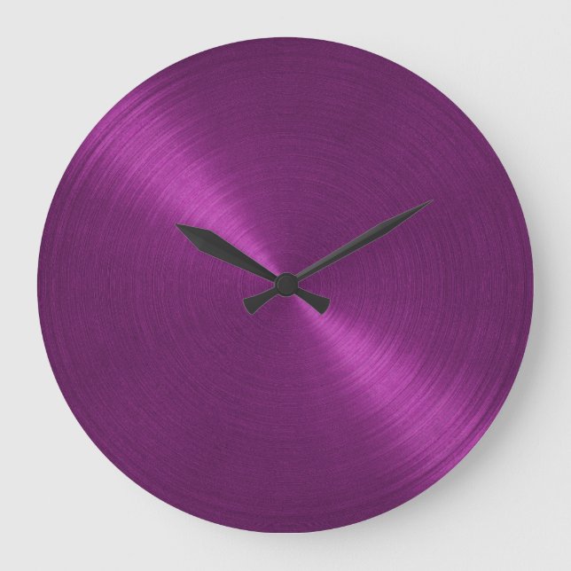 Elegant Purple Sheen Large Clock (Front)