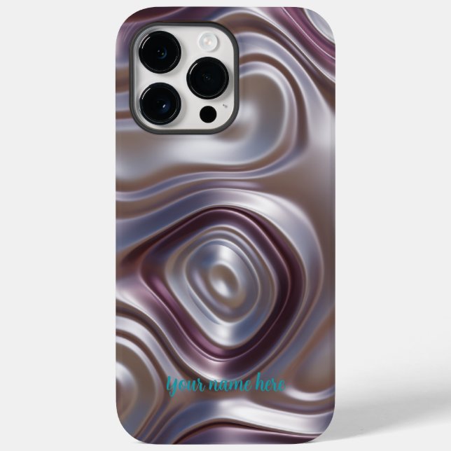 Elegant Purple Silver Metallic iPhone / iPad case (Back)