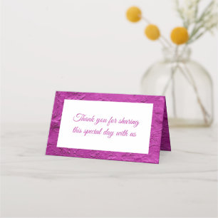 Elegant Purple Stucco Wedding Party Modern Vintage Place Card