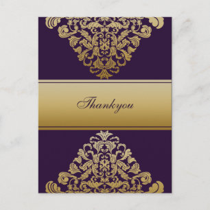 Elegant purple Thank You Cards