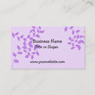 Elegant Purple Vines Business Design Card