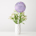 Elegant Purple Violets Floral Happy 80th Birthday Balloon<br><div class="desc">Elegant purple violets floral design "Happy 80th Birthday" design featuring a floral top and bottom swag of violets on a distressed violet and white stardust background.</div>