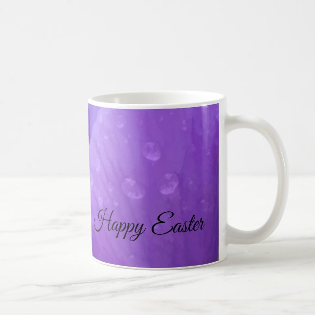 Elegant Purple Watercolor Tulip Photograph Easter Coffee Mug (Right)