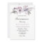 Elegant Purple Winter Floral Quinceanera Invite