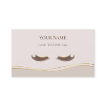 Elegant QR code Beige and Gold Lash Technician