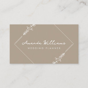 Elegant QR Code Card Social Sand Business Card