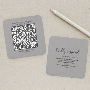 Elegant QR Code RSVP Wedding Website