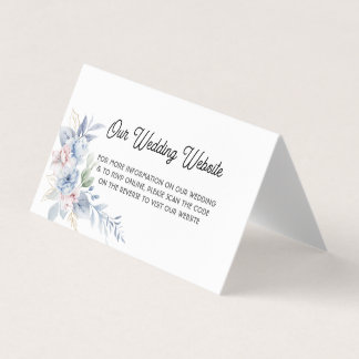 Elegant QR Code Wedding Invitation - Folded Place 