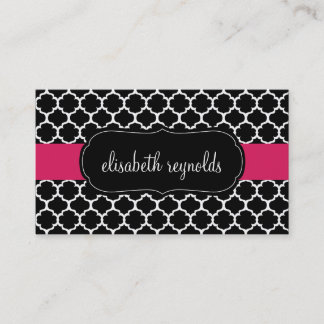 Elegant Quatrefoil Business Cards