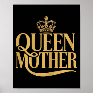 Elegant queen mother design for women  poster