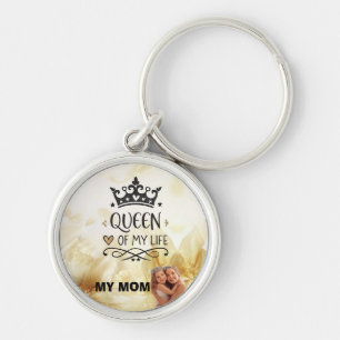 Elegant Queen of my Life-my mom  Key Ring