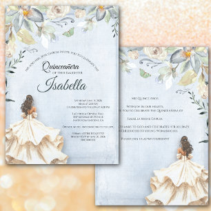 Elegant Quinceanera 15th Birthday Invitation