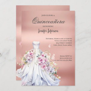 Elegant Quinceanera Invitation