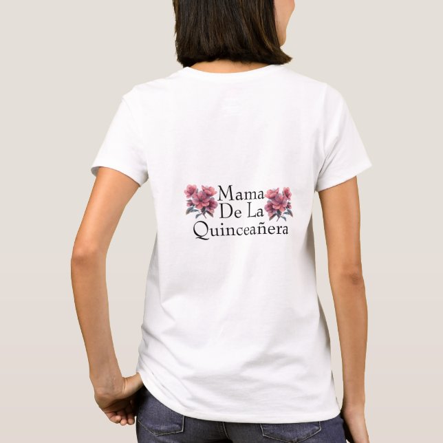 Elegant Quinceañera Princess T-Shirt - Custom (Back)