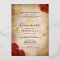 Elegant Quinceanera Red Rose Gold