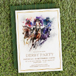 Elegant Race Horse Derby Party Equestrian Invitation<br><div class="desc">Elegant Horse Race Derby Party / Equestrian Invitation - Presenting this stunning horse racing/equestrian derby party theme invitation. Featuring a stylish image of three horse racers in flight. This is absolutely perfect for a planned day at the races or any derby day, horse racing party. Let the elegance of this...</div>