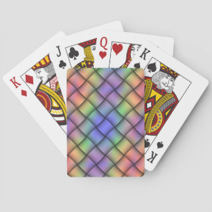 Elegant Rainbow Coloured Card - Diagonal Weave2